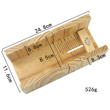 Дървени регулируеми инструменти за приготвяне на сапун Мултифункционален комплект форми за сапун Ръчно изработена форма за рязане на хляб Ренде за скосяване Тел за нарязване на торта