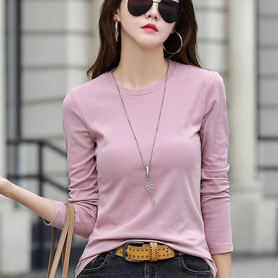 Ühevärviline naiste pluus ovaalse kaelusega - mitut värvi