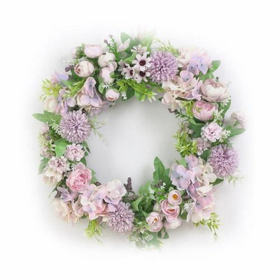 60% vânzare fierbinte coroană artificială ușă perete coroană decorare petrecere de nuntă decorare flori false agățat perete floare minge