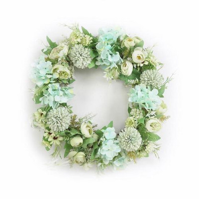 60% vânzare fierbinte coroană artificială ușă perete coroană decorare petrecere de nuntă decorare flori false agățat perete floare minge