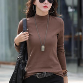 Bluză de damă într-o singură culoare cu guler polo - mai multe culori