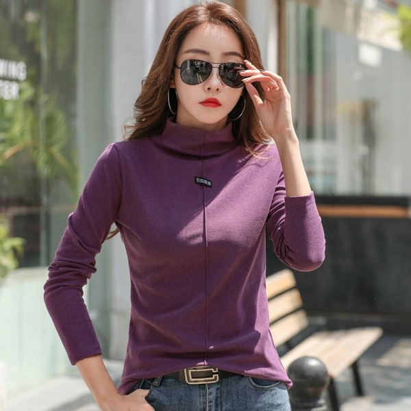 Bluză casual de damă, cu guler polo și logo