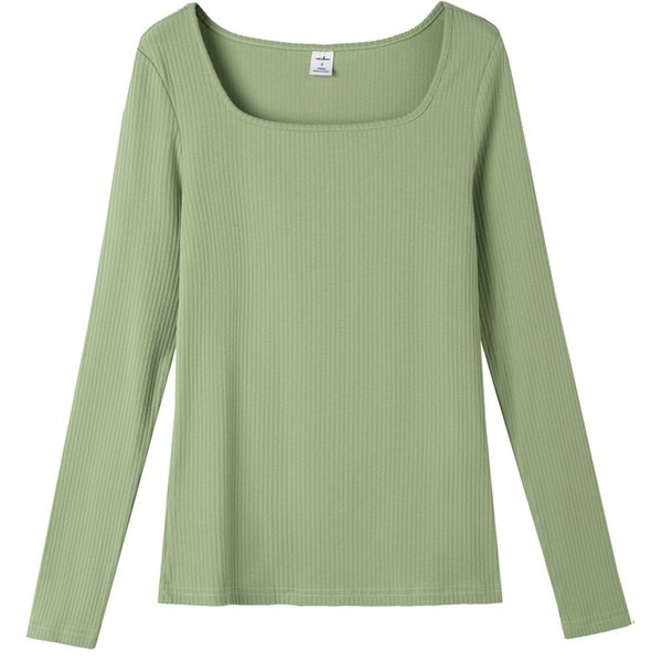 Bluză de damă curată cu decolteu pătrat