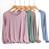 Naiste vabaaja pluus – ovaalse kaelusega