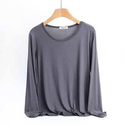 Naiste vabaaja pluus – ovaalse kaelusega