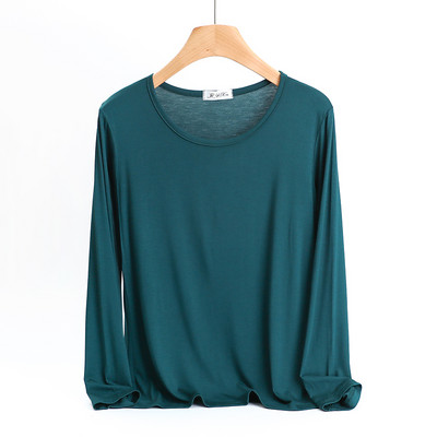 Naiste vabaaja pluus – ovaalse kaelusega