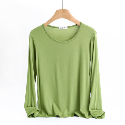 Naiste vabaaja pluus – ovaalse kaelusega