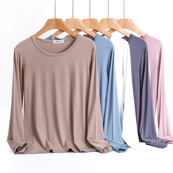 Naiste vabaaja pluus – ovaalse kaelusega