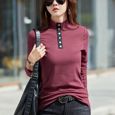 Triibuline polokraega naiste pluus - mitut värvi