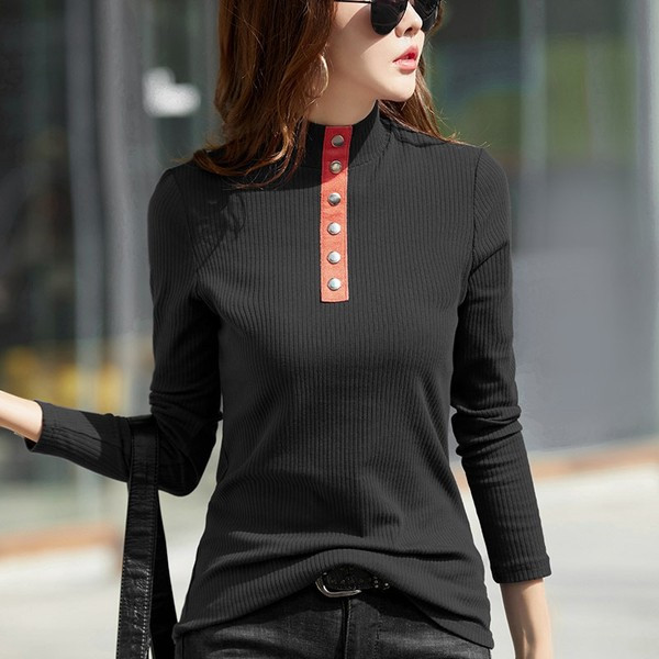 Triibuline polokraega naiste pluus - mitut värvi