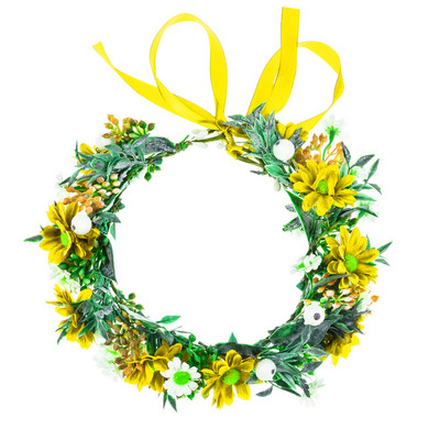 Vjenčanje Umjetno cvijeće Nakit za kosu Prekrasan vijenac Traka za glavu Pleteni vijenac Simulacija umjetne ruže Vjenčano pokrivalo