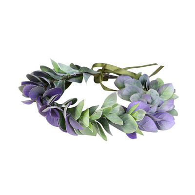 Vjenčanje Umjetno cvijeće Nakit za kosu Prekrasan vijenac Traka za glavu Pleteni vijenac Simulacija umjetne ruže Vjenčano pokrivalo