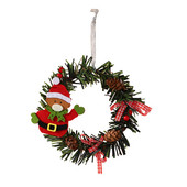 Coroană de Crăciun Coroană din ratan Decorare uși de Crăciun Decorare Pandantiv Pom de Crăciun Perete fereastră Decorare sărbători