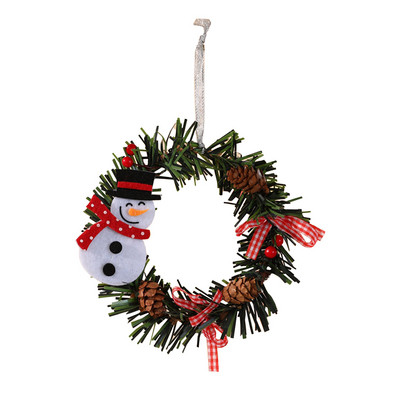 Coroană de Crăciun Coroană din ratan Decorare uși de Crăciun Decorare Pandantiv Pom de Crăciun Perete fereastră Decorare sărbători