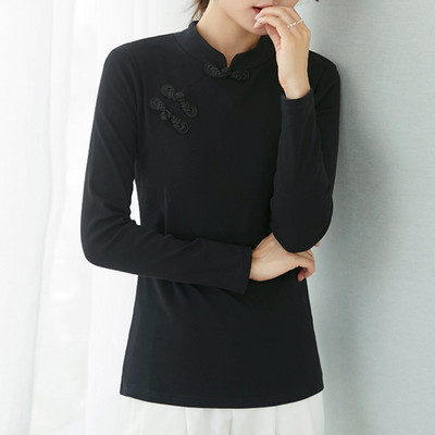 Naiste vabaaja pluus pikkade varrukatega mitmes värvitoonis