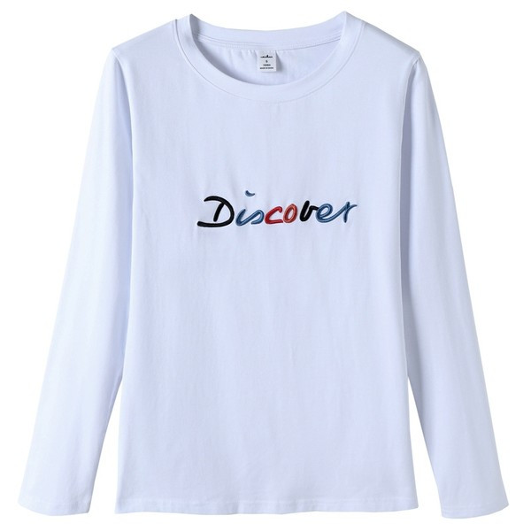 Bluză casual cu decolteu O cu imprimeu pentru femei