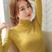 Čista bluza s visokim ovratnikom