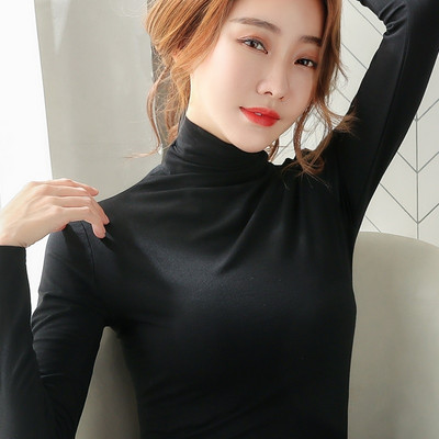 Čista bluza s visokim ovratnikom