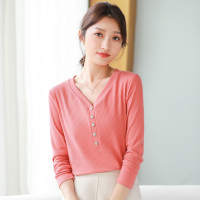 Igapäevane terava kaelusega naiste pluus - mitut värvi