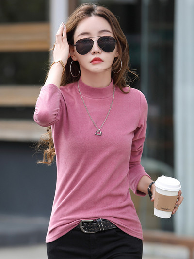 Bluza de dama model nou cu guler polo jos