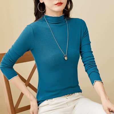 Bluza curata - cu guler inalt