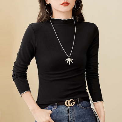 Bluza curata - cu guler inalt