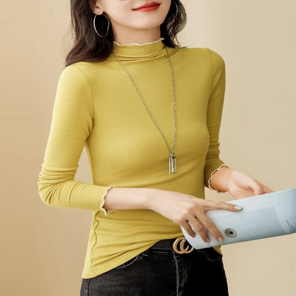 Bluza curata - cu guler inalt