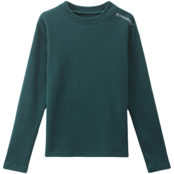 Bluză de damă cu decolteu O și inscripții brodate