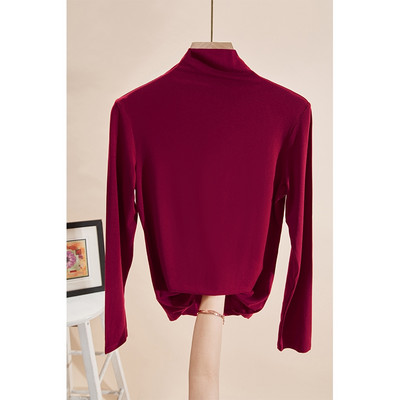 Γυναικεία Κλασικό μοντέλο μπλούζα με ψηλό γιακά πόλο