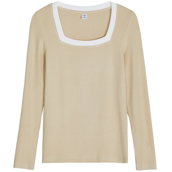 Bluză casual de damă cu decolteu pătrat - mai multe culori