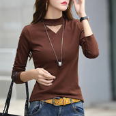 Bluză casual de damă cu parte decupată