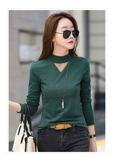 Bluză casual de damă cu parte decupată