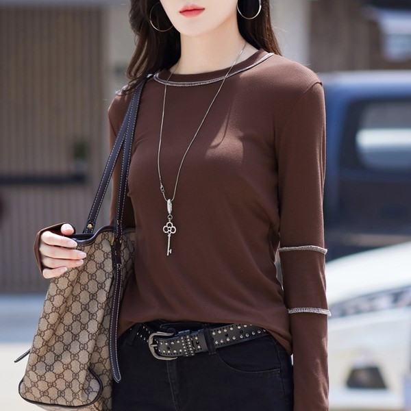 Brīva raksta sieviešu blūze ar garām piedurknēm