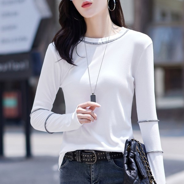 Brīva raksta sieviešu blūze ar garām piedurknēm