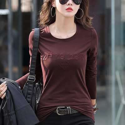 Jauna modeļa sieviešu blūze ar izšuvuma uzrakstu