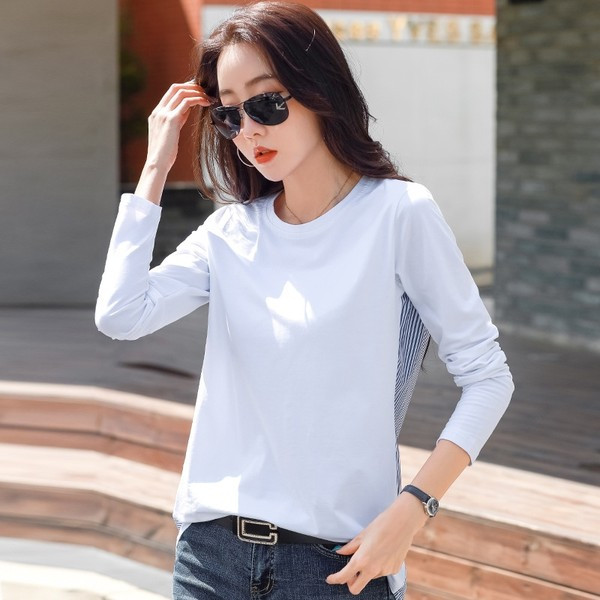 Sieviešu ikdienas blūze ar garām piedurknēm