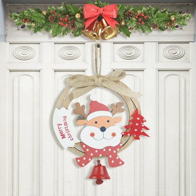 Coroană de Crăciun Mic Moș Crăciun Om de zăpadă Elk Pandantiv de Crăciun Decor de Crăciun Fericit pentru acasă Naviidad Pom Oranments Rechizite