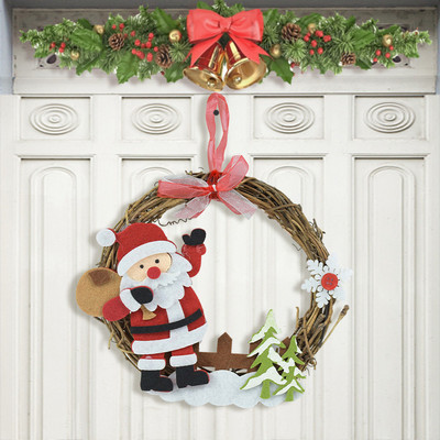 Coroană de Crăciun Mic Moș Crăciun Om de zăpadă Elk Pandantiv de Crăciun Decor de Crăciun Fericit pentru acasă Naviidad Pom Oranments Rechizite