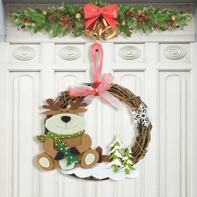 Coroană de Crăciun Mic Moș Crăciun Om de zăpadă Elk Pandantiv de Crăciun Decor de Crăciun Fericit pentru acasă Naviidad Pom Oranments Rechizite