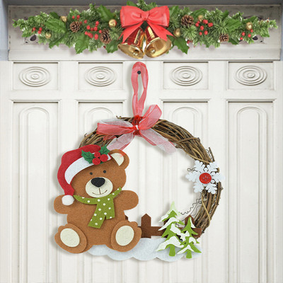 Coroană de Crăciun Mic Moș Crăciun Om de zăpadă Elk Pandantiv de Crăciun Decor de Crăciun Fericit pentru acasă Naviidad Pom Oranments Rechizite