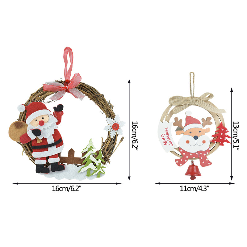 Coroană de Crăciun Mic Moș Crăciun Om de zăpadă Elk Pandantiv de Crăciun Decor de Crăciun Fericit pentru acasă Naviidad Pom Oranments Rechizite