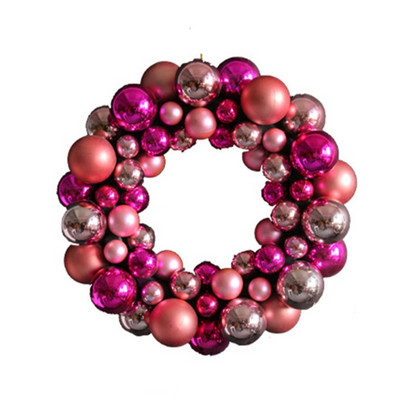 Χριστουγεννιάτικο στεφάνι με μπάλα 35cm Κρεμαστό στολίδι Κρεμαστό Κρεμαστό Προμήθειες για Χριστουγεννιάτικο Φεστιβάλ Πρωτοχρονιάς Διακόσμηση πόρτας για πάρτι B03E