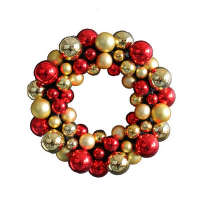 Χριστουγεννιάτικο στεφάνι με μπάλα 35cm Κρεμαστό στολίδι Κρεμαστό Κρεμαστό Προμήθειες για Χριστουγεννιάτικο Φεστιβάλ Πρωτοχρονιάς Διακόσμηση πόρτας για πάρτι B03E
