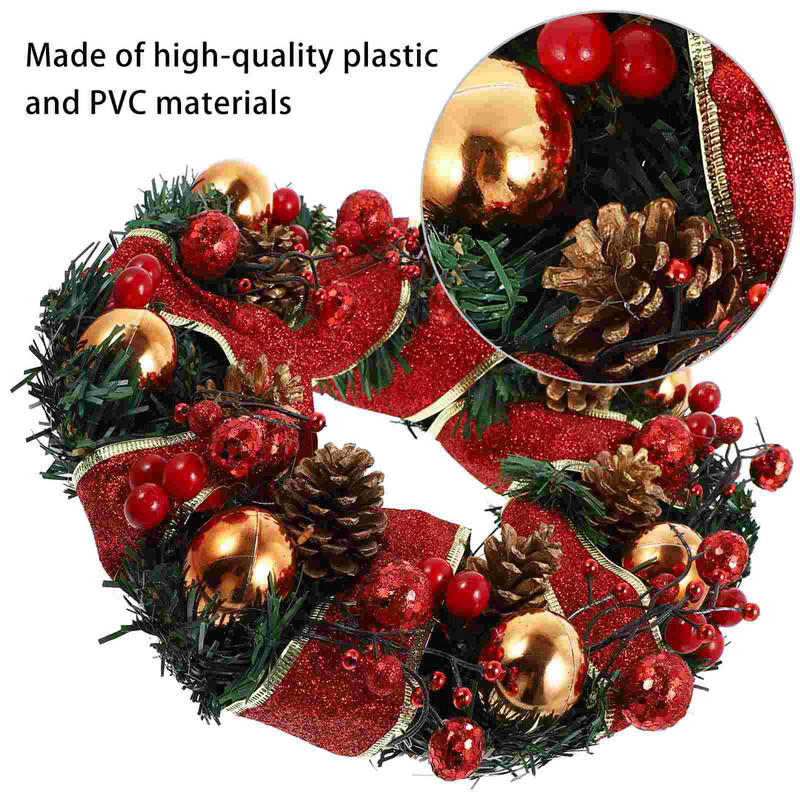 Pärg Jõulude rippuv ripats Garland Festival Reef Flowerpine koonus Led dekoratiivne kaunistus puu kaminavalgusti