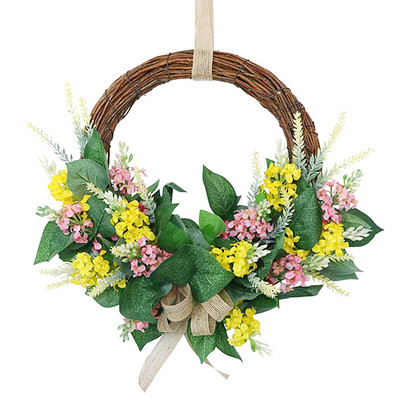 Χριστουγεννιάτικα στεφάνια 35cm Gypsophila Πράσινο Φύλλο Σαλόνι Επιτοίχια Διακόσμηση Αξεσουάρ σπιτιού Ψεύτικα φυτά Τεχνητά λουλούδια