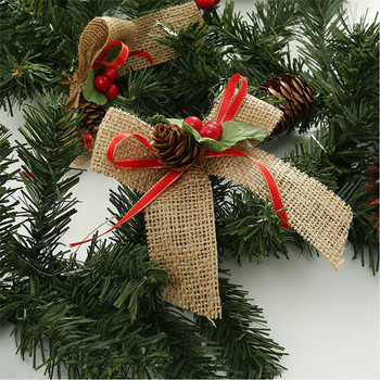 Χριστουγεννιάτικο ντεκόρ 1,8 εκατομμυρίων τεχνητό λουλούδι στολίδι δέντρου από ρατάν Κρεμαστό στεφάνι γιρλάντα εξωτερικού χώρου Χριστουγεννιάτικα προμήθειες για πάρτι Διακόσμηση σκάλας πόρτας