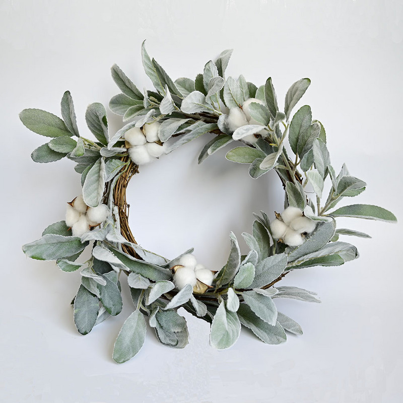 Ghirlandă artificială Prag de ușă Frunză verde Nuntă Acasă Sufragerie Party Pandantiv Decorare de perete Ușa din față Plante verzi