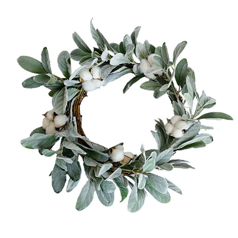 Ghirlandă artificială Prag de ușă Frunză verde Nuntă Acasă Sufragerie Party Pandantiv Decorare de perete Ușa din față Plante verzi