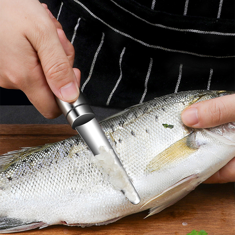 6 viename daugiafunkcinis greitas krevečių skustuvas žuvų skalavimo peilis nerūdijančio plieno krevečių linijų pjaustytuvas virtuvės įtaisų grandymo įrankis