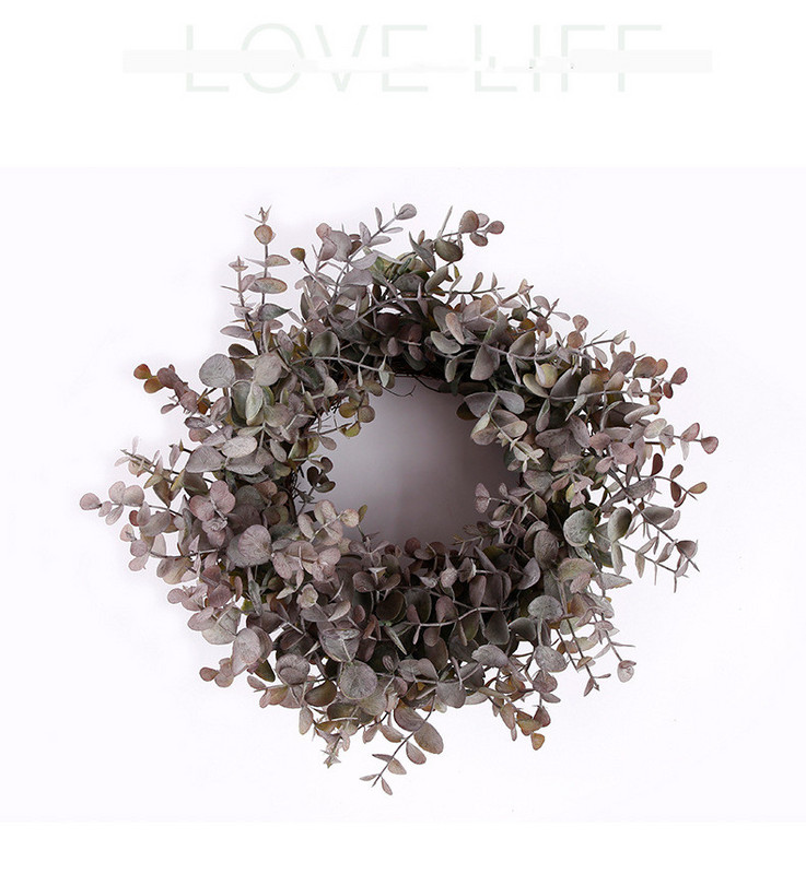 Inel de eucalipt din plastic acasa decor dormitor gradina decor petrecere plante artificiale living birou decoratiuni de craciun